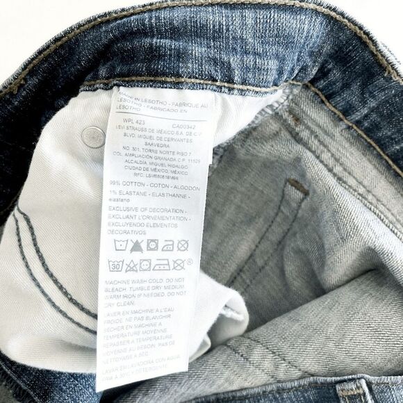 Signature Levi Strauss & Co. Mens Denim Jeans S61 Relaxed Blue Wash Size 38 - Picture 9 of 11